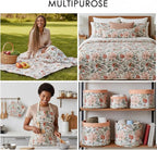 E-Tailor® Hand-Block Printed Pre-Cut Cotton Fabric Ideal - Image 8