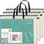 YOPCDJ 3 Pcs 25x19 inches Art Portfolio Case, Storage Chart Art Portfolio Bag by YOPCDJ