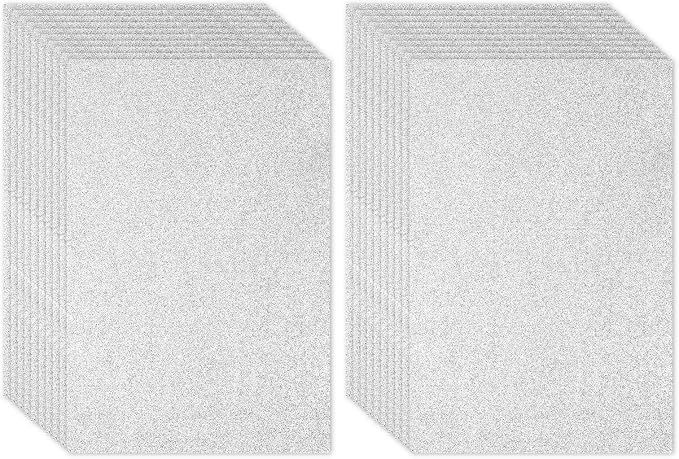 PATIKIL 20 Sheets 2mm Glitter Foam Sheet by PATIKIL