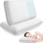 CushyOasis 2 Pack Memory Foam Pillows by TushGuardSeatCushonsPillows