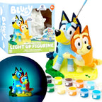 Bluey Paint Your Own Light-Up Figurine, Bingo Night Light, Toys by HorizonGroupUSA
