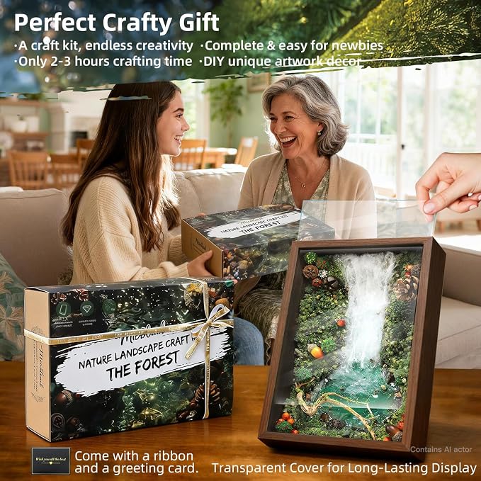 Microland Calming Craft Kits for Adults DIY Zen Forest Landscape Resin Craft - Image 6