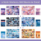 600 Pieces Washi Sticker Set, 12 Set Scrapbooking Diary Planner Album Diary - Image 3