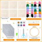 FoszaSzept Smile Punch Needle Coaster Kit, Easy DIY Mug Tufted Making Set - Image 2