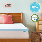 Linenspa Memory Foam Mattress Topper, King Size - Image 5
