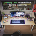 Huuger Computer Desk, 54 Inch Office Desk, Gaming Desk - Image 8