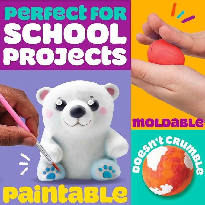 Play-Doh Air Dry Clay, 5 oz. Red Clay Bag, Arts & Crafts, Art Supplies - Image 2