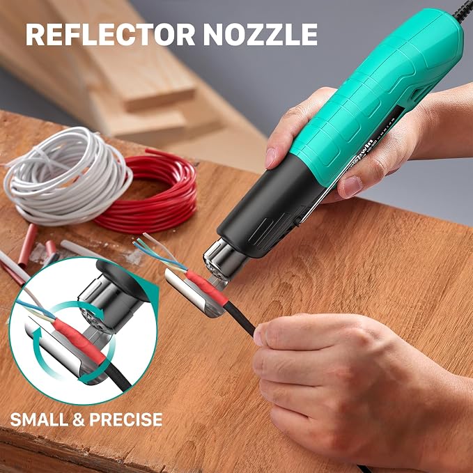 Heat Gun, 380W Fast Heat Mini Hot Air Gun - Image 8
