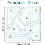 Jutom Quilting Templates Set Acrylic Cutting Templates - Image 2
