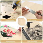 12 Pack Basswood Sheets for Crafts 16"x16"x1/8", 3mm Thick Plywood Sheets Board - Image 5
