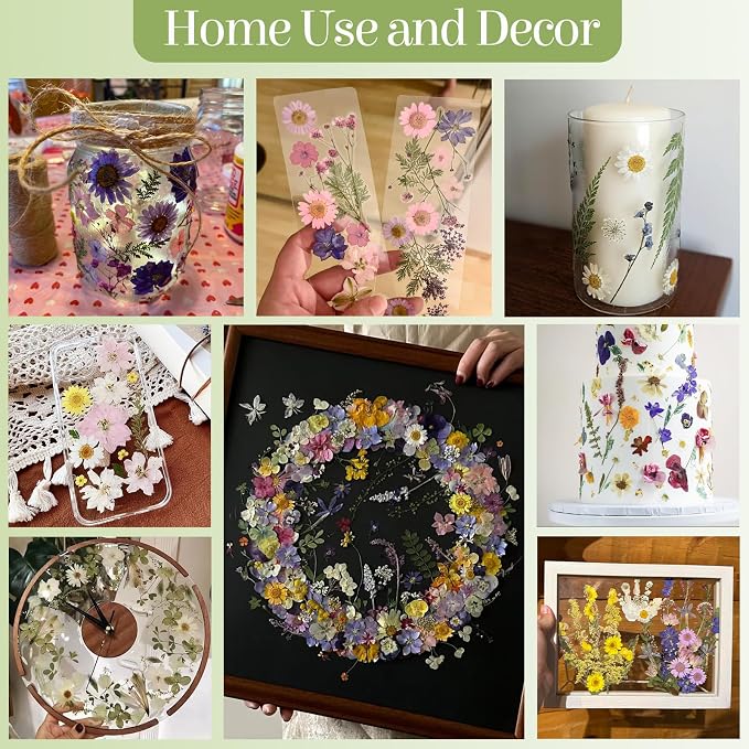 86Pcs Dried Flowers for Crafts, Real Pressed Flowers for Crafts Dried Pressed - Image 5