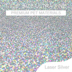 Ceya 3.8oz/ 110g Holographic Ultra Fine Glitter Powder Laser Silver Glitter - Image 2