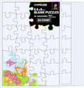 24 Blank Jigsaw Puzzles – 5.5 x 8 Inch, 28 Pieces Each – Hygloss DYI party by HyglossProductsInc