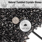 3 Lb Black Obsidian Crushed Stone Crystal Chips Bulk, Betta Fish Tank Gravel - Image 2