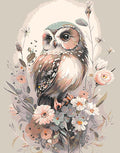 Mrnsiet Owl Paint by Number for Adult Kit, DIY Acrylic Paint by Numbers for by Mrnsiet