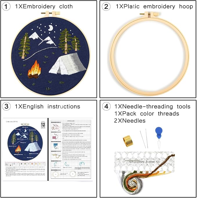 Crafmanoe Christmas Embroidery Kits - Image 6