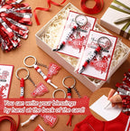 Suncalla 996 Pcs 24 Set Cheer Keychain Making Kit DIY Key Chain Crafts Gift | - Image 6