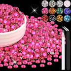 1500PCS 6mm Resin Rhinestones Bulk by BELLEBOOST