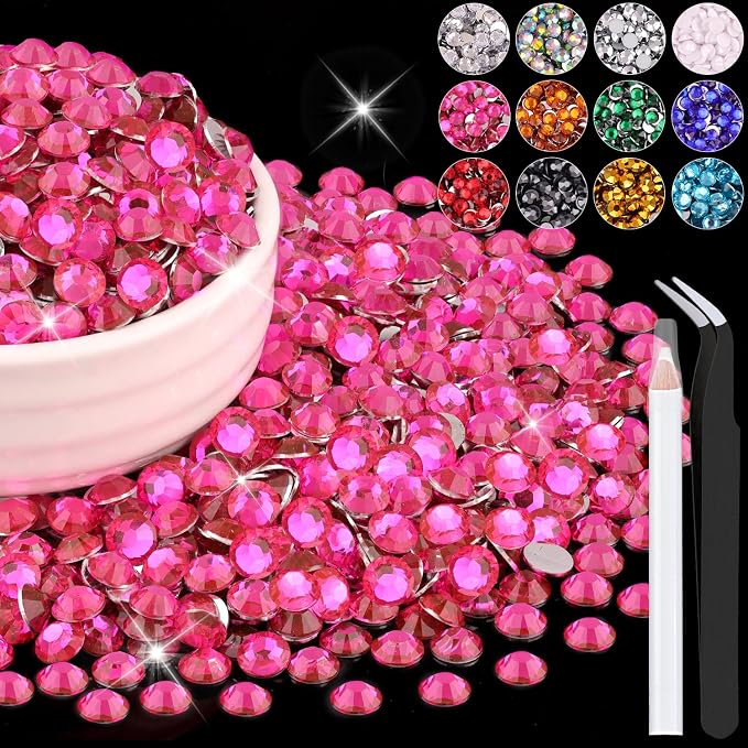 1500PCS 6mm Resin Rhinestones Bulk by BELLEBOOST