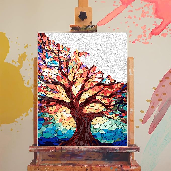 xackcme Tree Paint by Numbers for Adults - Image 3