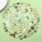 Valentine's Day Heart Charms Set, Decorative Rose and Flower Designs - Image 4