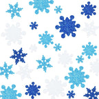 Coopay 600Pcs Glitter Snowflake Foam Stickers Self-Adhesive Snowflake Stickers - Image 4