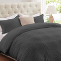 Cozyide Dark Grey Duvet Cover King Size, 3 Pieces Bedding Duvet Covers by cozyide