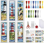 FREEBLOSS 6 Set Bookmark Cross Stitch Kits Cross Stitch Bookmark Kit by FreeandCreativeCraftsArt