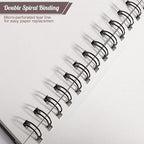 3 Pack Sketch Book 8.5×11 inch, Spiral Bound Sketch Pad 50 Sheets, Acid-Free - Image 4