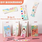 Cavnewt Pocket Watercolor Painting Book, Travel Paint Watercolor Coloring Book - Image 3