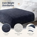 Wemore Fleece Weighted Blanket for Adults, Dual Sided Cozy Soft Sherpa Heavy - Image 4