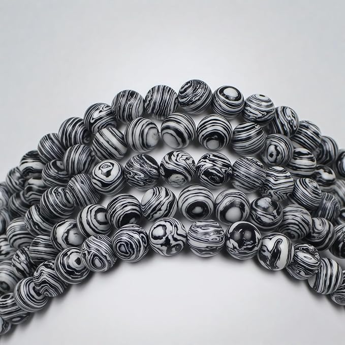 MJDCB Synthesis Colour Malachite Beads Beautiful Fashion Round Stone Beads - Image 6
