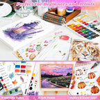 Watercolor Paper, 250 Sheets Water Color Paper Bulk, Artist Sketch Easel - Image 5