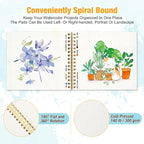 Creazic 2-Pack 5.5"x5.5" Square Watercolor Sketchbook | Premium Artist Paper - Image 3