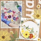 Nuanchu Dried Pressed Flowers for Crafts Resin Real Flat Dried Flowers Leaves - Image 6
