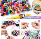 150Pcs 12mm Silicone Beads for Keychain Making and Bracelet Making, 30 Colors - Image 5