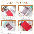Geiserailie 1 Pcs Embossing Folders 2d/3D Embossing Machine Template Paper Card - Image 3
