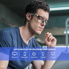 ANYLUV Blue Light Blocking Glasses Men Computer Gaming Glasses Lightweight - Image 2
