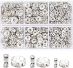 340Pcs 6/8/10mm Spacer Beads for Jewelry Making | Rondelle Bead Spacers Bulk by TINKRSTUFF