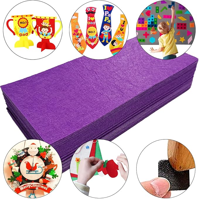 Jtnohx Self Adhesive Felt Sheets, Sticky Fabric Square - Image 7