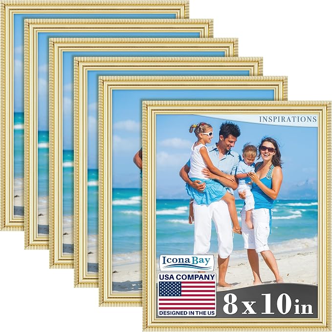 Icona Bay 8x10 Picture Frames, 6 Pack, Contemporary, Inspirations | These Icona by IconaBay