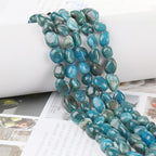 HAAMIIQII Natural Blue Apatite Pebble Stone 5-8mm Small Irregular Freeform - Image 2