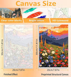 3 Pack Framed Paint by Numbers for Adult - Image 3