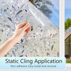 HIDBEA Window Privacy Film, 3D Stained Glass Static Cling - Image 4