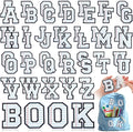 WILLBOND 52 Pcs Back to School Alphabet Patches Line Composition Self Adhesive by Willbond+Technology+Limited