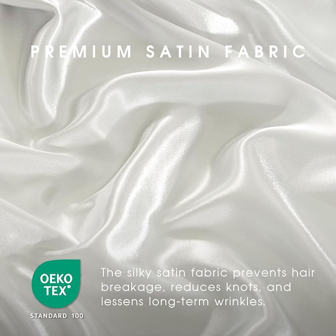 FreshCulture Satin Sheets Twin XL Bed Set - Image 5
