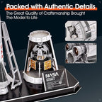 CubicFun NASA Apollo Saturn V 3D Rocket Puzzle Kit, 136 Pieces, Ages 8+ - Image 5