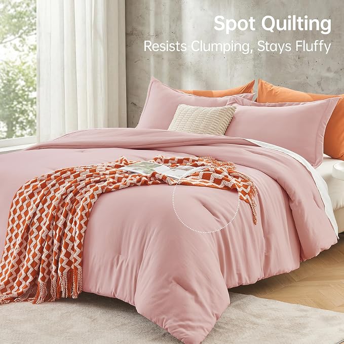MUXHOMO King Size Comforter Set, All Season Ultra Soft Down Alternative Bedding - Image 5