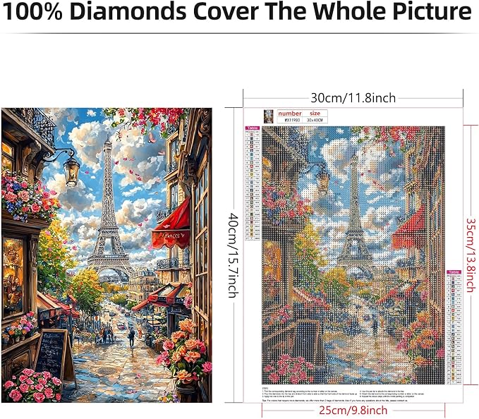 Lxmsja Eiffel Tower Diamond Art Kits - Image 6