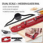 Stair Tread Template Tool – Stair Tread Gauge, Hidden Screw Slide Rail Stair - Image 3